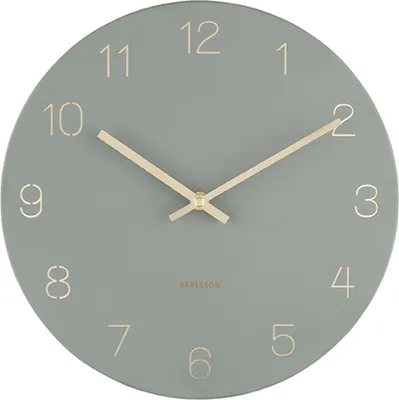 Produktbild von Karlsson - Wanduhr Charm - Dschungel Grün - Ø30cm