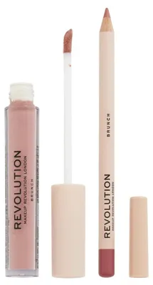 Immagine prodotto di Makeup Revolution London Lip Contour Kit Brunch Lip Gloss e Lip Liner Duo 1ml 1g