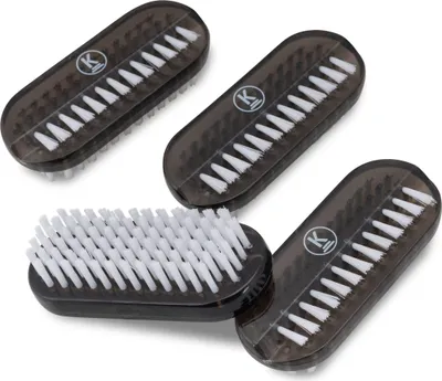 Produktbild von K-Pro Hand Nagelbürste Handbürste für Gelnägel - Kunststoff, schwarz 4 Stück Set