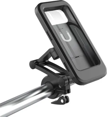 Produktbild von Fahrrad Telefonhalter Einstellbare wasserdichte Halterung Motorrad Lenker Navigation 6.5 Zoll