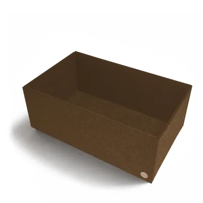Produktbild von Aufbewahrungsbox CLEAN Filz 31 x 50 x 20 cm ohne Deckel in hellbraun meliert