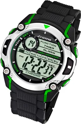 Produktbild von Calypso Herren Uhr Digital K5577/3 Kunststoff PUR Armbanduhr schwarz UK5577/3