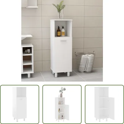 Obrázek produktu pro The Living Store Koupelnová skříňka White 30x30x95 cm Materiál na bázi dřeva
