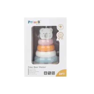 Obrázok produktu pre Viga PolarB Drevená vzdelávacia pyramída - Ľadový medveď