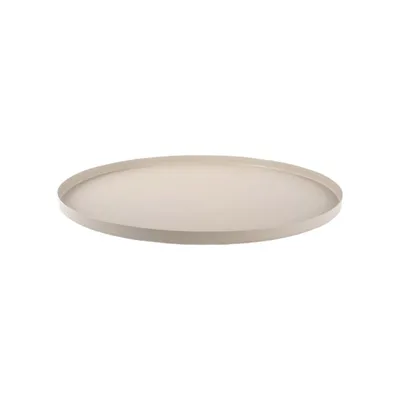 Zdjęcie produktu dla Present time TRAY taca jasnoszara | Ø 40x1,5 cm