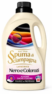 Produktbild von Levatrice Neropuro schwarz Waschmittel 38 Wäschen 1.71l - Spuma di Sciampagna