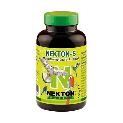 A product shot of a bottle of NEKTON-S Multivitamin-Mischung für Papageien.