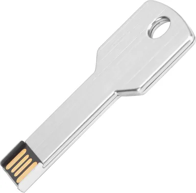 Zdjęcie produktu dla Pamięć flash USB w formie klucza, dysk pamięci USB, pamięć flash USB do komputera, srebrny 8GB