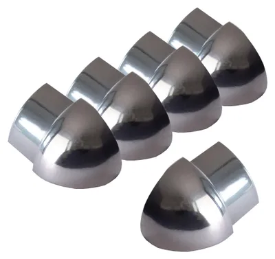 Produktbild von Dalsys 5x Außeneck für Fliesenschiene 12,5mm Viertelkreisprofil Edelstahl Poliert, Fliesenprofil