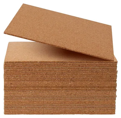 Produktbild von 36 selbstklebende Kork-Quadrate 15 x 15 cm, 2 mm dick, für Bastelprojekte