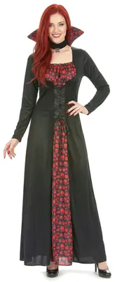Immagine prodotto di Aristocratico costume di Halloween da donna vampiro nero-rosso - M/L