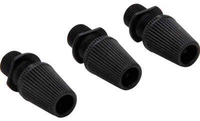 Produktbild von Kopp Deckenbaldachin Lampenabdeckung Zugentlastung Lampe braun grau schwarz weiß 3x Zugentlastung schwarz