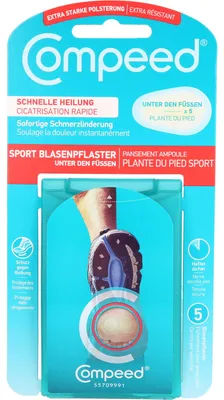 Produktbild von Compeed 4534543, 4 x 6,6 cm, Oval, Transparent, Weiß, CE, 5 Stück(e)