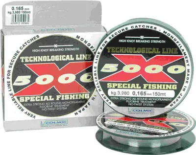 Obrázok produktu pre Colmic X-5000 Monofilné vlasce 600 M Transparentné 0,180 mm Transparentné 0,180 mm