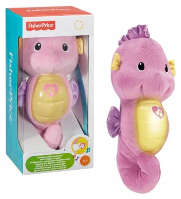 Produktbild von Fisher-Price Seepferdchen-Beruhiger mit Licht und Geräuschen, Plüsch 2-in-1