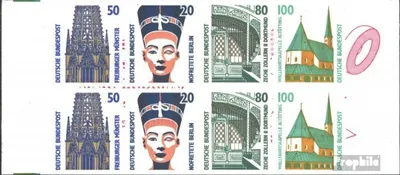 Produktbild von Briefmarken BRD (BR.Deutschland) 1994 Mi MH31aa mit Zählbalken (kompl.Ausg.) postfrisch Sehenswürdigkeiten