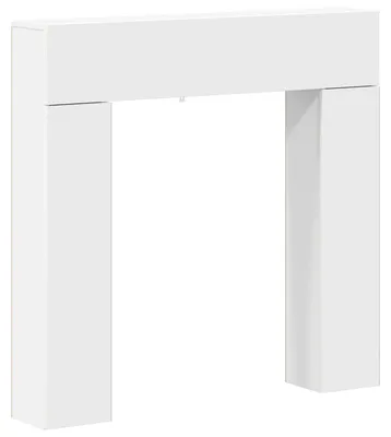 Produktbild von vidaXL Kaminumrandung Weiß 102 x 18 x 100,5 cm Holzwerkstoff
