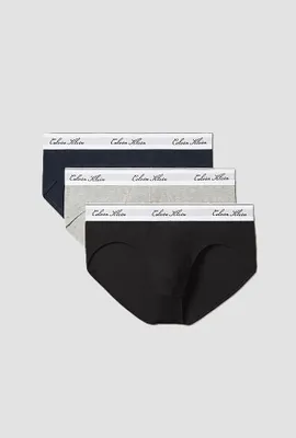 Produktbild von Calvin Klein LV00NB46064KJ, Slips, Erwachsener, Männlich, Schwarz, Grau, Saphir, BGD, 3 Stück(e)