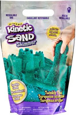 Immagine prodotto di SPIN Kinetic Sand sabbia turchese con broccato. 6060801
