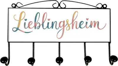 Produktbild von Lieblingsheim Kleiderhaken Leiste mit 5 Haken