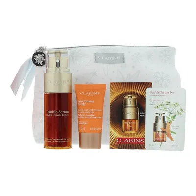 Produktbild von Clarins Set Clarins: Double, Anti-Aging, Serum, für das Gesicht, 50 ml + Extra-Firming Energy, Anti-Falten, Tagescreme, für das Gesicht, 15 ml + Double, Anti-Aging