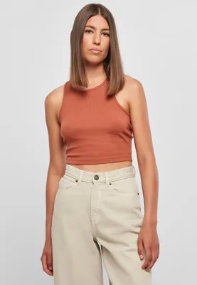 Produktbild von TB1498 - Ladies Cropped Rib Top terracotta 5XL