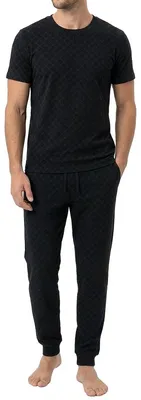 Produktbild von JOOP! Leisure Schlafanzug Set aus langer Hose und T-Shirt, Hose mit Gummibund und Bindeband, Elastisches Material für hohen Komfort