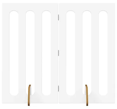 Immagine prodotto di Recinto pieghevole per animali 2 pcs Bianco 100,5 x 38 x 90 cm