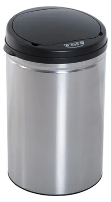Obrázok produktu pre Automatický odpadkový kôš so senzorom, objem 30 litrov | Farba: leštená nerezová oceľ | Rozmery: 30,5 x 30,5 x 51,5 cm