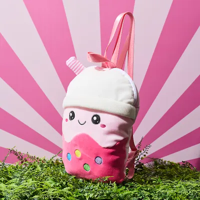Produktbild von Bubble Tea Plüschrucksack in Pink