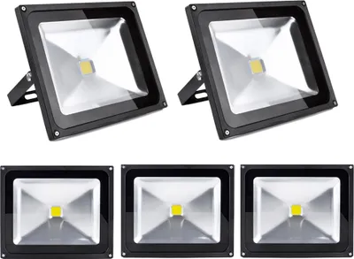 Produktbild von 5pcs 50W LED Fluter Strahler,Greenmigo IP65 Wasserdicht Kaltweiß 120° LED Außenstrahler Fluter Flutlicht AC 85-265V Tageslichtweiß