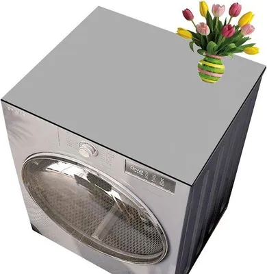 Obrázek produktu pro Kryt na pračku 60 x 60 cm, šedý – protiprachový kryt, protiprachový kryt, kryt