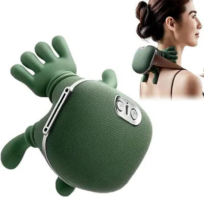 Produktbild von Bionisches Shiatsu Massagegerät mit Wärme – 4D Nacken- & Rückenmassagegerät elektrisch – Tiefengewebe-Knetmassage zur Entspannung
