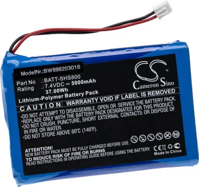 Produktbild von vhbw Akku kompatibel mit Siglent SHS1000, SHS800 Messgerät (5000 mAh, 7,4 V, Li-Polymer)