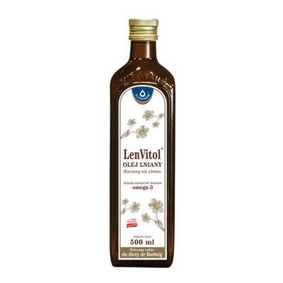 Produktbild von Lenvitol kaltgepresstes Leinöl 500ml OLEOFARM