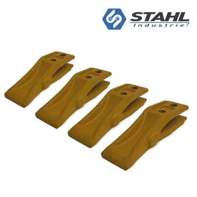 Produktbild von 4er-Pack Baggerzahn Gabelzahn Anschraubzahn Schaufelzahn Lochabstand 40-45 x 13 mm