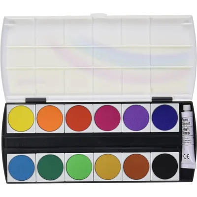 Produktbild von Geha F250/12 Wasserfarbkasten 12 Farben