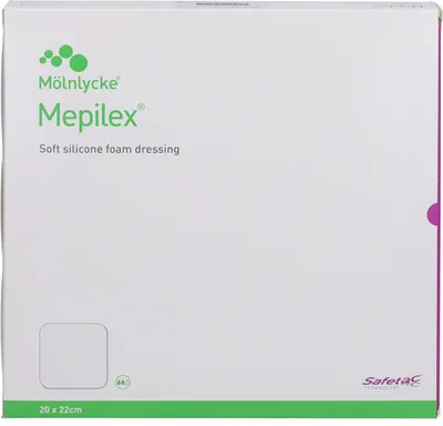 Obrázok produktu pre Mepilex 20x22 cm penový obväz 5 ks