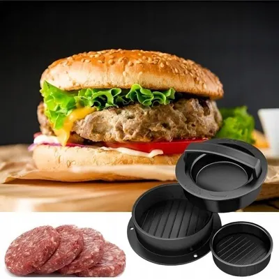 Produktbild von Burgerpresse Schwarz Küchenzubehör für Grill Ofen und Pfanne
