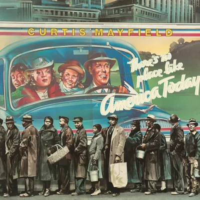 Produktbild von Curtis Mayfield - There's No Place Like America (Blue Coloured) (Limited Edition) (Reissue) (LP)