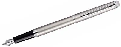 Image de Waterman S0920430 WATERMAN Füllfederhalter Hemisphere Edelstahl M Blau Geschenkbox