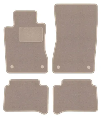 Immagine prodotto di Tappetini in moquette per Mercedes E W211 2002-2009 (berlina/station wagon) – set 4 pezzi, beige, su misura – Wielganizator LUX