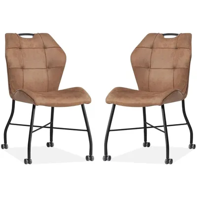 Produktbild von MX Sofa Esszimmerstuhl Lee - Cognac (2er-Set)