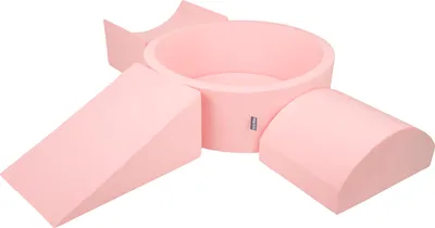 Produktbild von KiddyMoon Spielplatz Aus Schaumstoff Mit 200 Bälle 7cm Hindernisläufen Version 4 Rund Bällebad Mit Bunten Bällen Für Babys Und Kinder