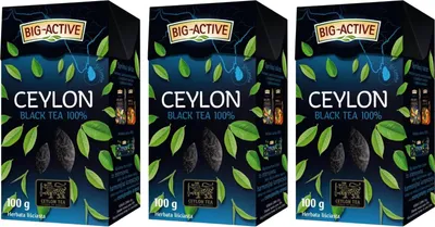 Produktbild von Ceylon Tee lose 3x 100g - loser Schwarzer Tee - 100% Schwarztee - Big-Active