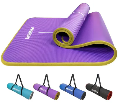 Obrázok produktu pre Pilates podložka s extra hrubou vrstvou peny, vhodná na cvičenie a do domáceho posilňovne, s popruhom na prenášanie