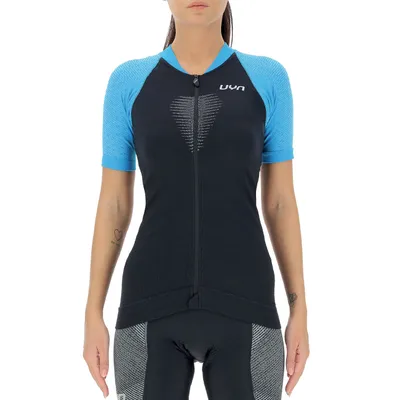 Obrázok produktu pre UYN Cyklistický dres s krátkym rukávom - GRANFONDO LADY - Modrá/čierna L