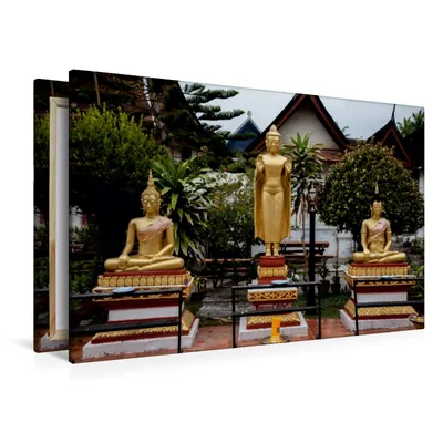 Produktbild von Calvendo  Textil-Leinwand 120 cm x 80 cm quer Buddhas, Rost Sebastian; 7309293