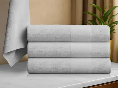 Immagine prodotto di Telo da bagno CARRARA 70x140 cm grigio chiaro, 100% cotone