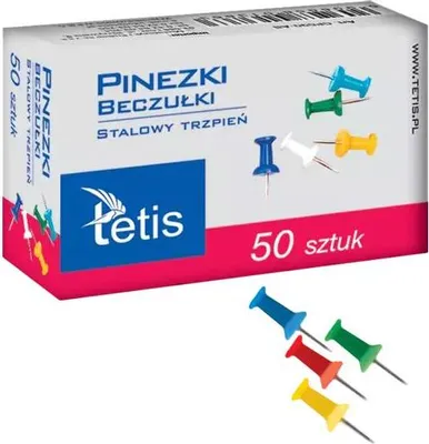 Zdjęcie produktu dla Pinezki Beczułki Kol.mix 50 Tetis